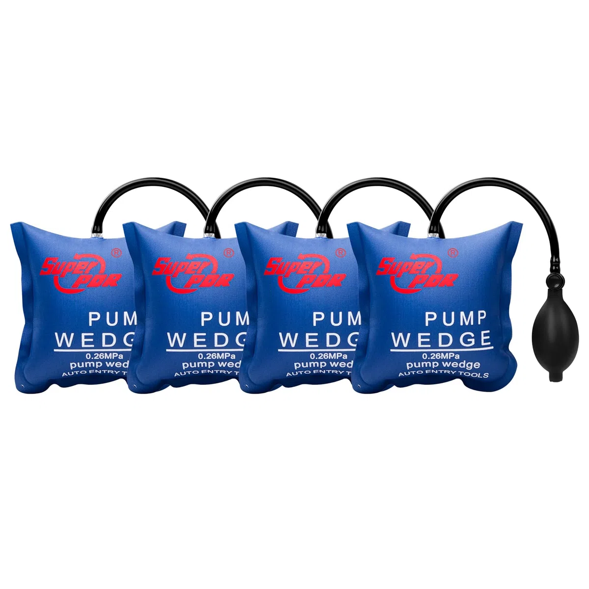 PDR TOOLS Lot de 4 coussins de montage de 300 kg Pro, cric à air, montage de fenêtre pour porte et fenêtre, poids porteur de levage, gonflage