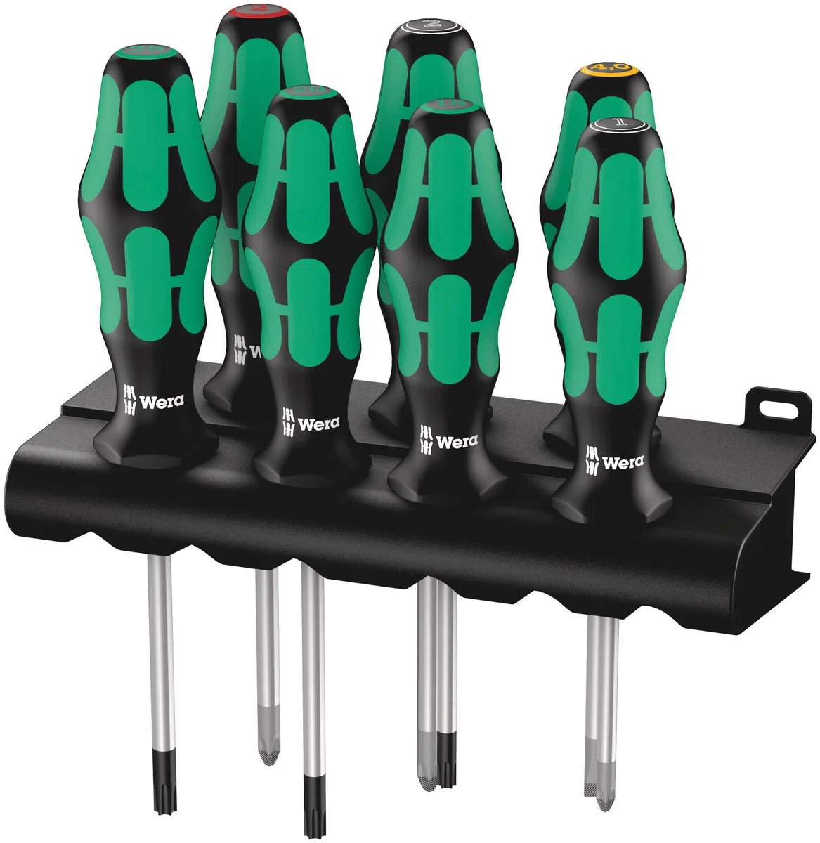 Wera 335/350/367/7 Lasertip 05320540001 Jeu de tournevis Kraftform Plus Lasertip avec Rack 7 pièces