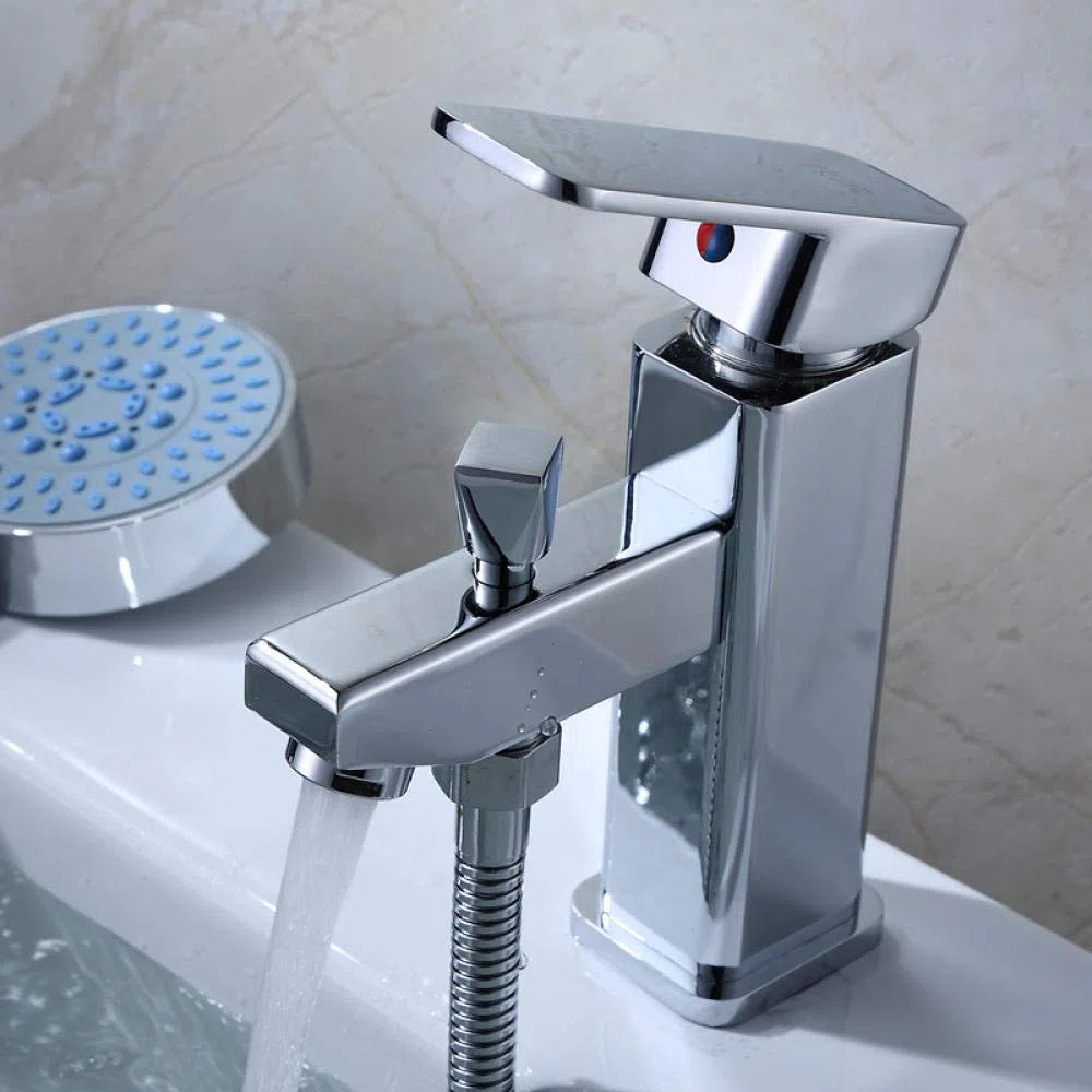 robinet lavabo robinets de cuisine de lavabos Robinet Évier robinet salle bain monotrou robinet eau chaude et froide lavabo salle de bain avec douche mitigeur multifonctionnel
