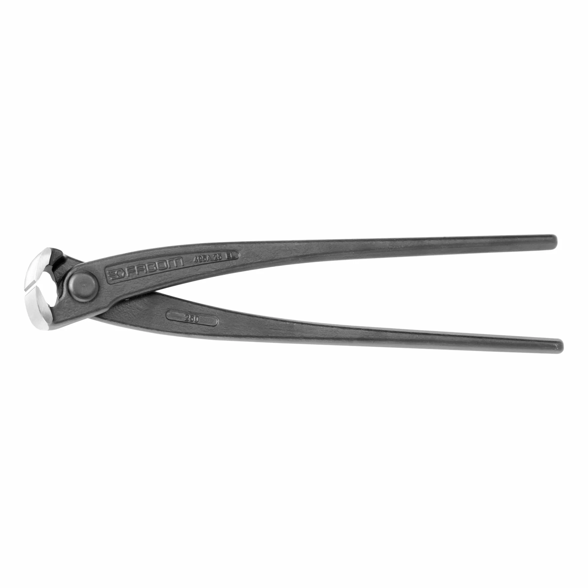 FACOM - Tenaille Type Russe - 495A.25EL - Branches Semi-Rigides et Arrondies - Taillants Traités Dureté 60/62 HRc - Excellente Capacité de Coupe - Matériau Robuste et Durable - Tête Polie