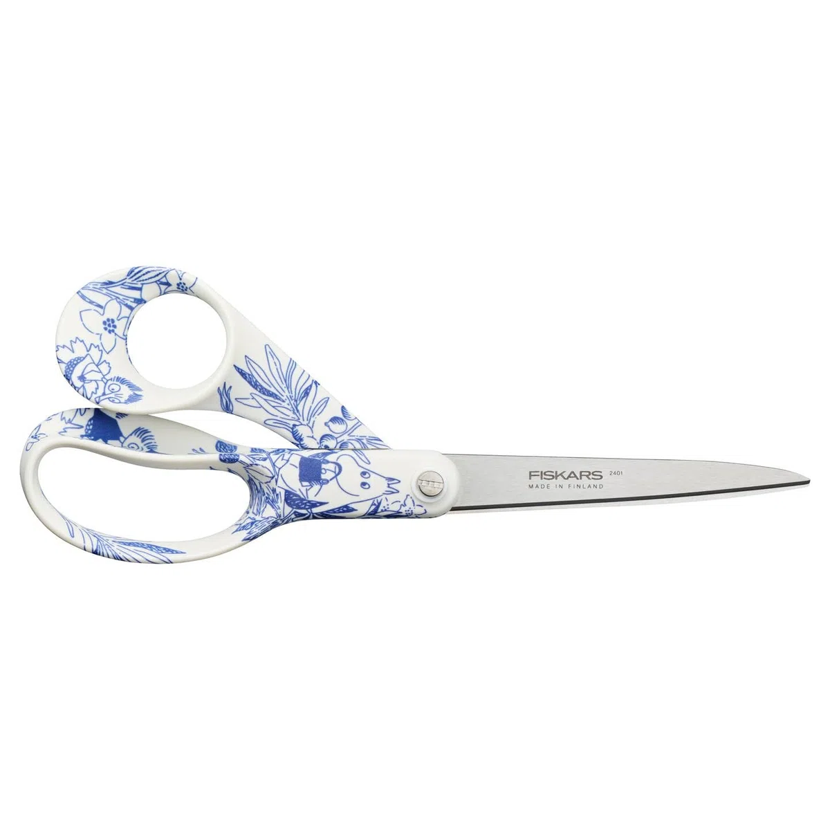 Fiskars X Moomin Ciseaux polyvalents au Design Mumin, Droitier, Longueur : 21 cm, Lames en Acier Inoxydable, Haru, 1075572