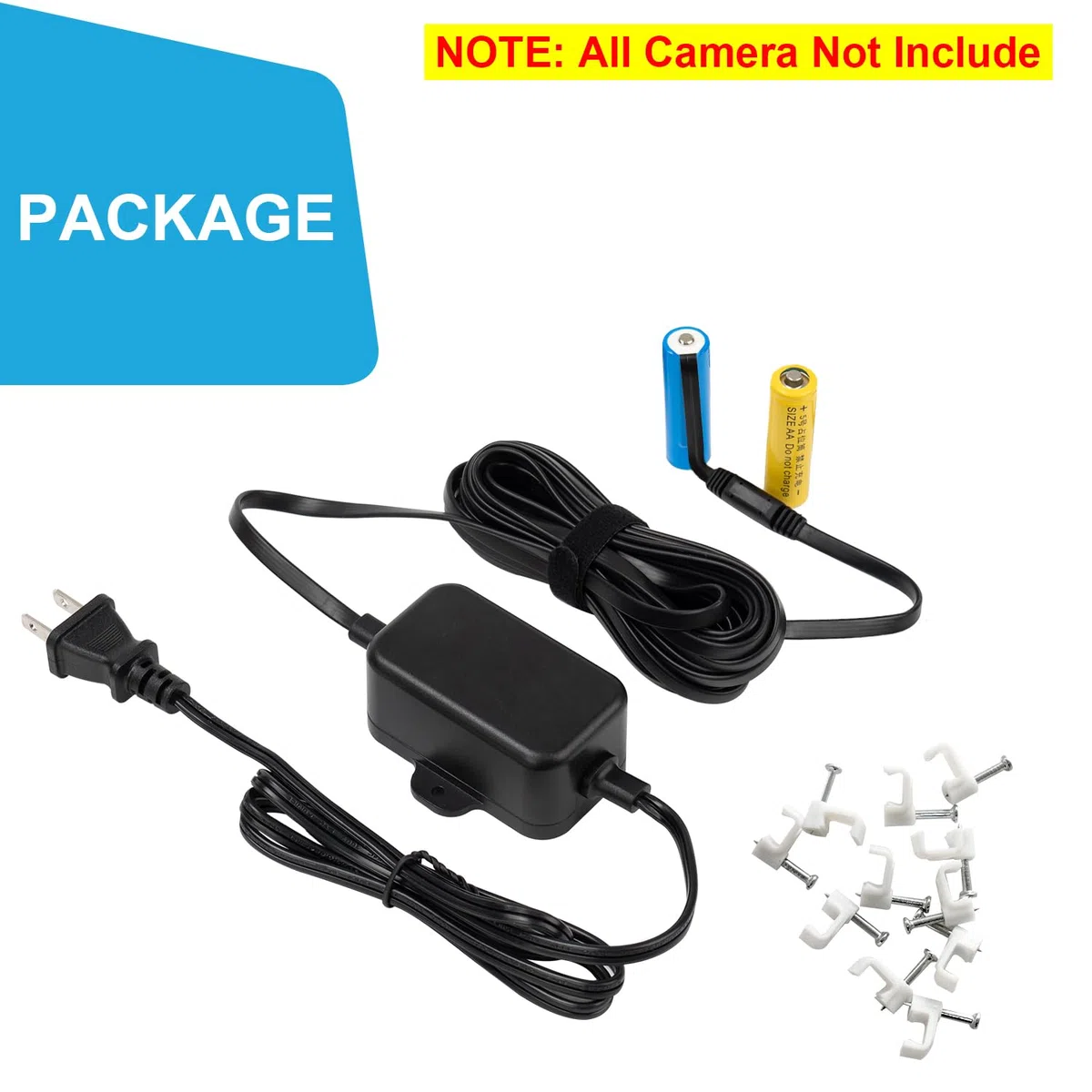 UYODM Câble de charge adaptateur d'alimentation de 6 m conçu pour la sonnette vidéo Blink (remplace la batterie), Blink Outdoor 4 (4e génération) et XT3, transformateur de sonnette avec câble