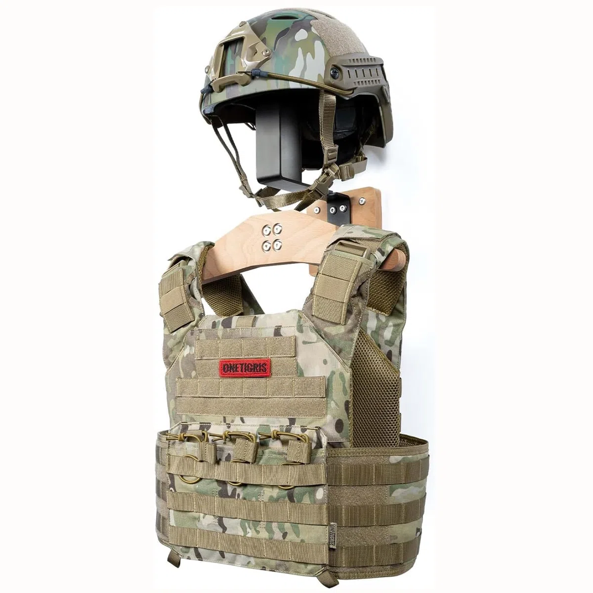 Support mural pour équipement tactique, support pour casque de moto, support de veste, porte-plaque, présentoir et organisateur pour la police, le football et le cyclisme