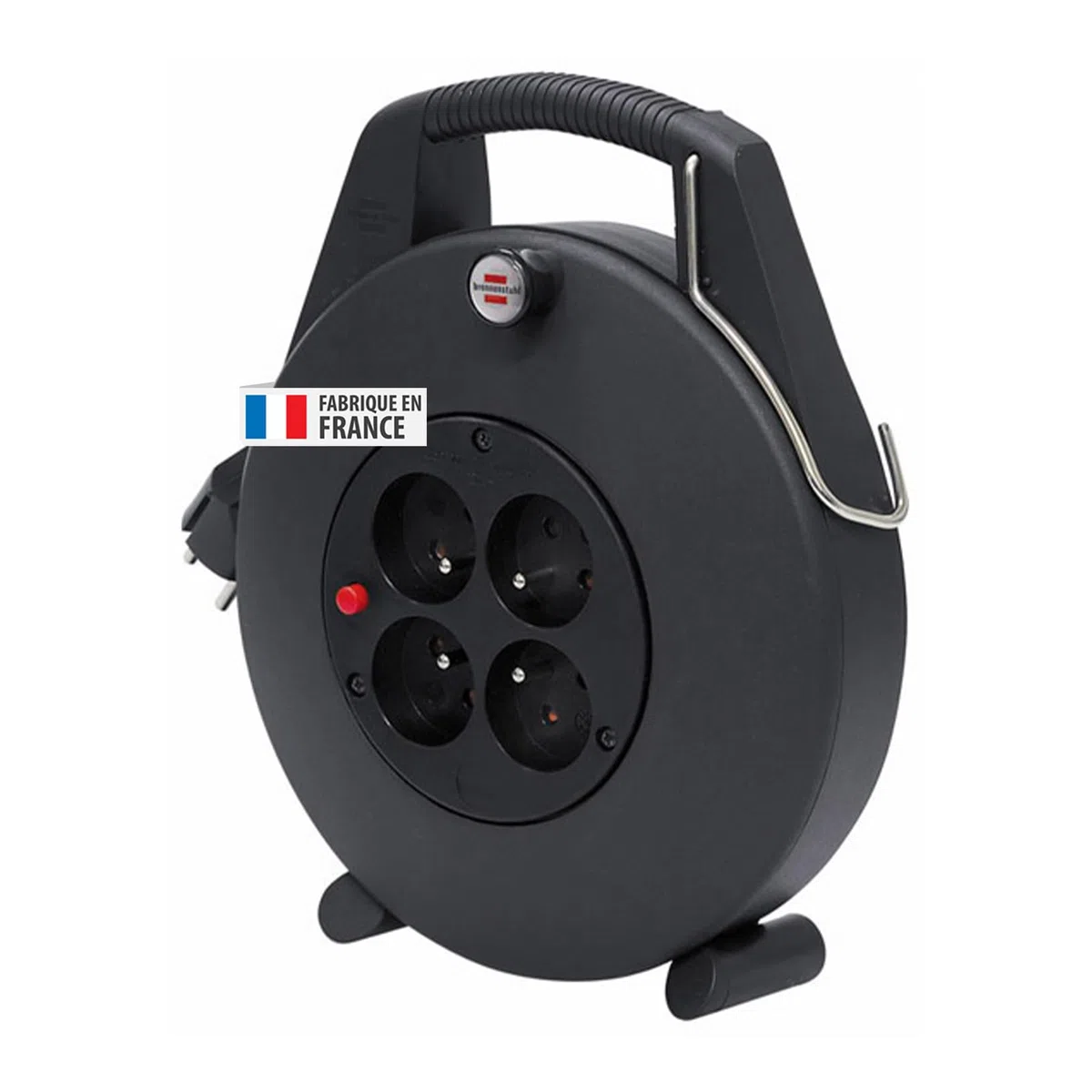 Brennenstuhl Enrouleur de câble domestique Confort-Line 10m, Fabrication Française