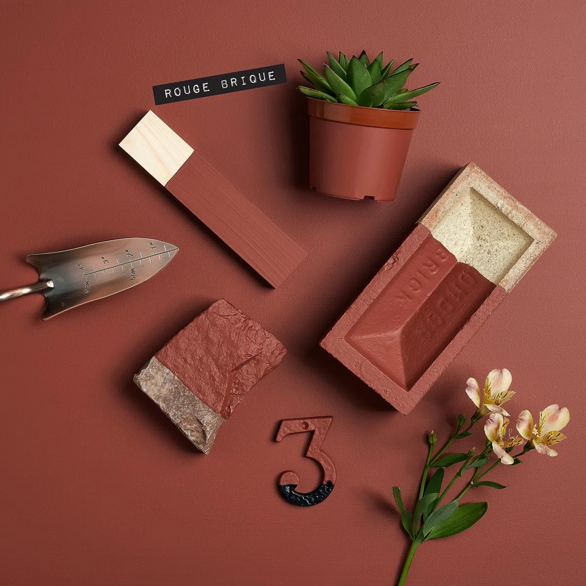 Rust-Oleum Rouge Peinture Résistante à l'humidité pour Jardins, Finition Mate - Rouge Brique 750ml