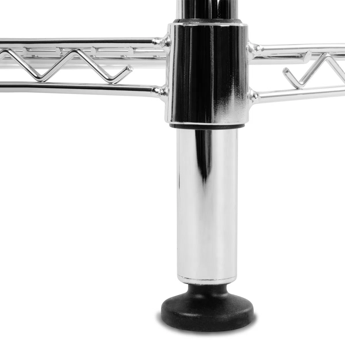 Floordirekt | Everest | Étagère de Rangement multifonctionnelle | Idéale pour la Cuisine, la Salle de Bains | Capacité de Charge : 70 kg par étagère | Chrome, 60 x 35 x 90 cm | 3 étagères
