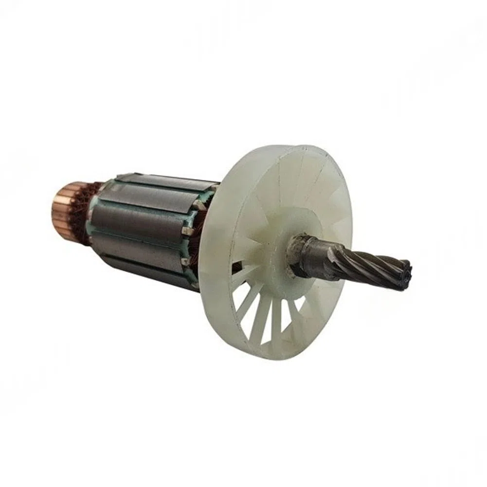 Armature pour rotor pour scie circulaire Metabo KGS 216M, 310011470 Pièce de rechange avec couvercle de ventilateur, composant de moteur d'enroulement en cuivre 220-240 V