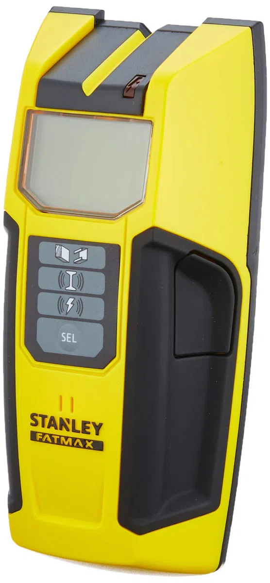 STANLEY Fmht0-77407 Télémètre Laser 300 Gamme FATMAX - Détection Bois Et Métal - Écran LCD - Détection Centre Des Poutres -Alerte Sonore Et Visuelle En Cas De Câble Électrique