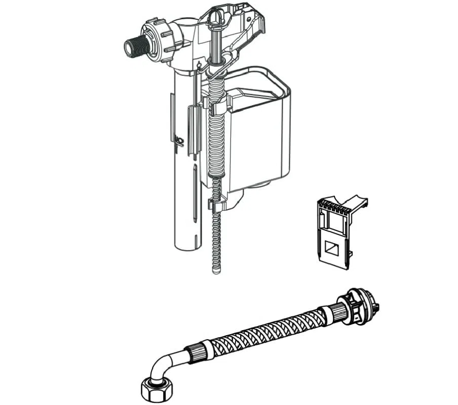 Set de vanne de remplissage pour éviers encastrés Schwab 190, 192 jusqu'à l'année 02/2014