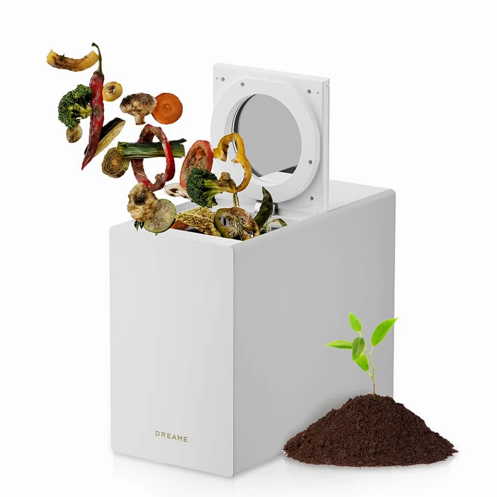 DREAME SF25 WiFi Broyeur de déchets alimentaires, Contrôle via application, Système triple lame, Filtre à charbon lavable, Anti-odeurs, Capacité 2,5 l, Nettoyage auto haute temp., Compact, Silencieux