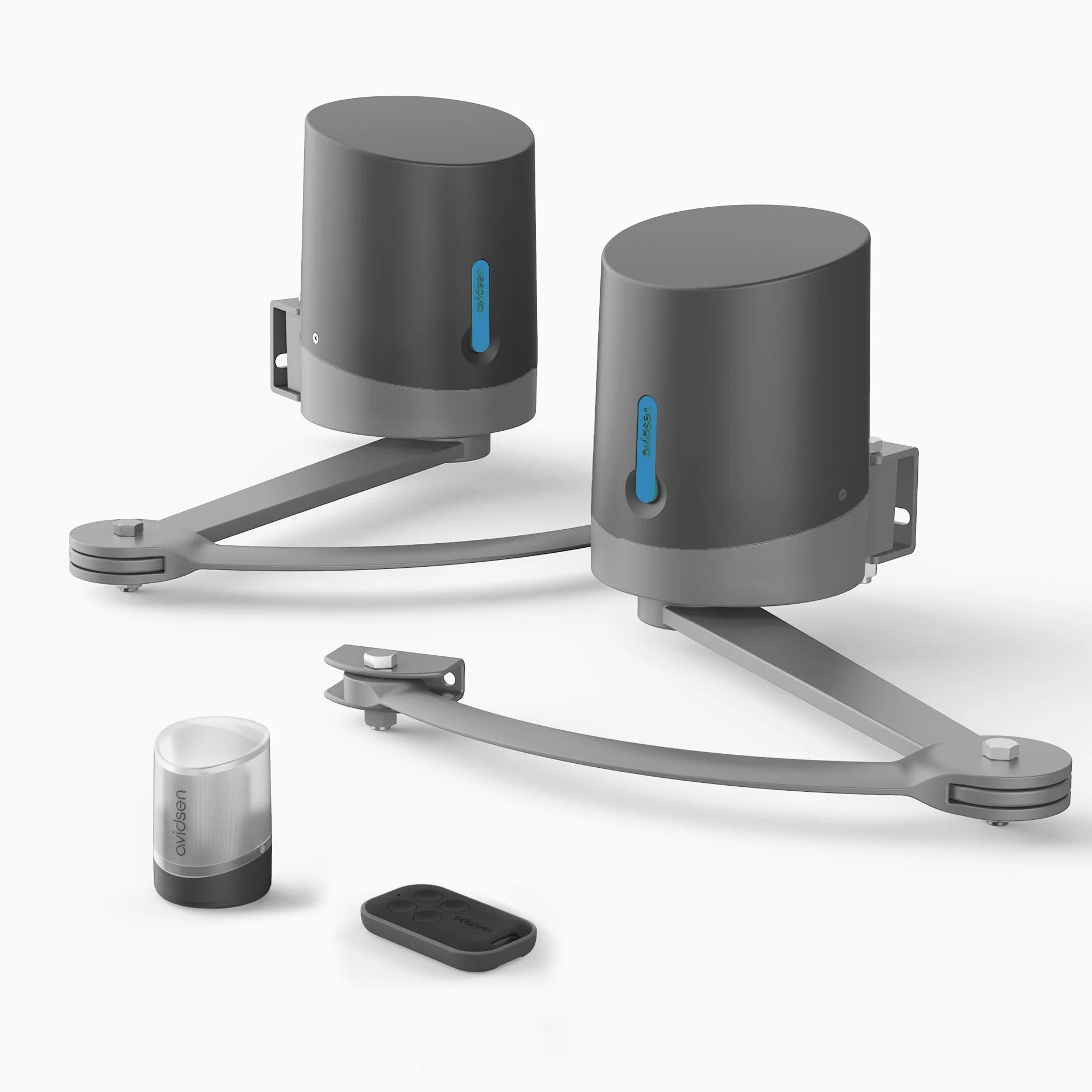 Avidsen Orane SE Motorisation Portail Battant à Bras Articulés - Automatisme Électrique pour Portail 2 Battants (Max 5m / 500kg), Mouvement Naturel, Détection Obstacle