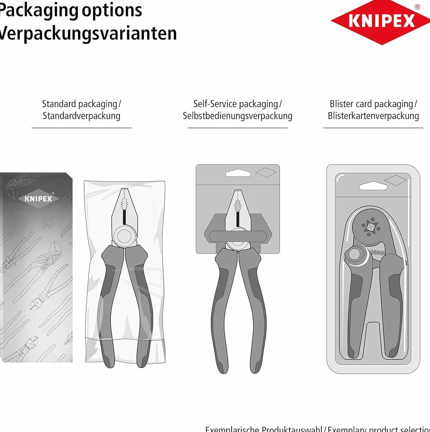 Knipex Pince à sertir pour embouts de câble avec poignées comfortables 180 mm, 97 72 180