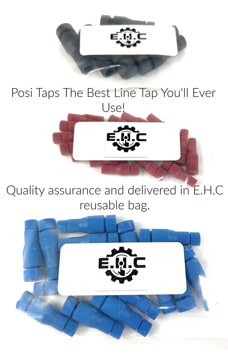 Posi Tap Mini 24-26 ga. Lot de 6 robinets Posi The Best Line Tap You Ever Use (Choisissez votre taille et quantité) (6 robinets, 24-26)