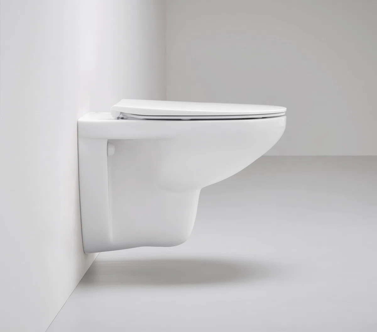 GROHE cuvette WC suspendue Bau ceramic, sans bride sans rebord, cuvette avec fixation rapide, volume de chasse 3/6 L, porcelaine vitrifiée, finition blanc alpin, 39427000 (Import Allemagne)