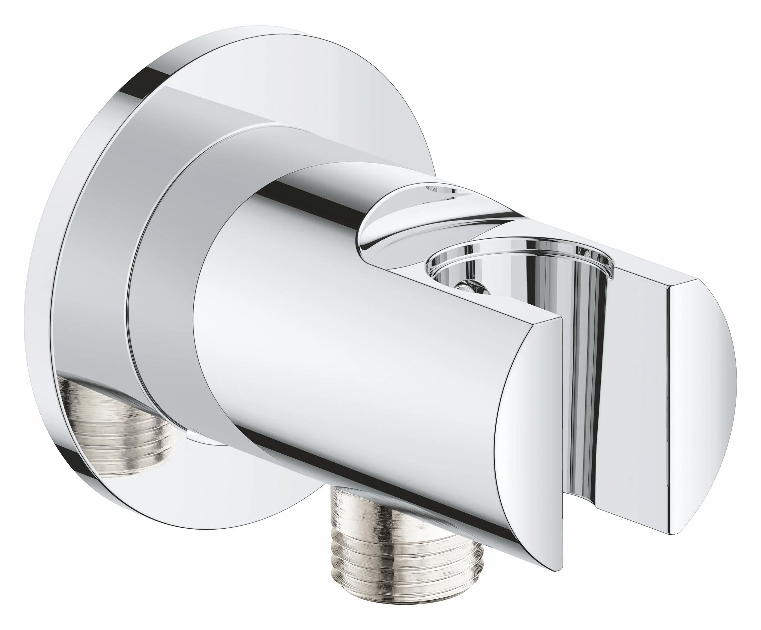 GROHE Vitalio Universal Coude à Encastrer avec Support Mural pour Douchette, Raccord fileté 1/2", Chromé, 26962001