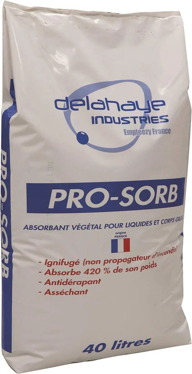 ABSORBANT VEGETAL IGNIFUGE INDUSTRIE 40L