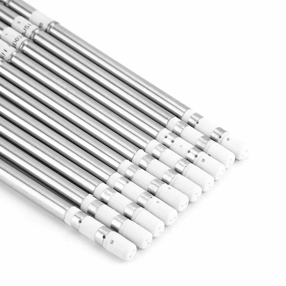 Lot de 10 pointes de fer à souder série T12 pour station de retravail FX-951