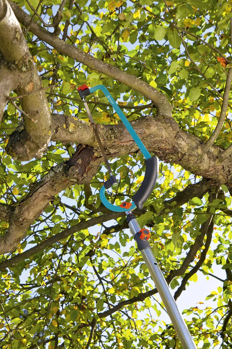 Gardena - Scie horticole Combisystem: lame de scie pivotant xe0 360xb0, blocage de lame anti-torsion, tension de lame rxe9glable, compatible avec tous les manches Combisystem (691-20)