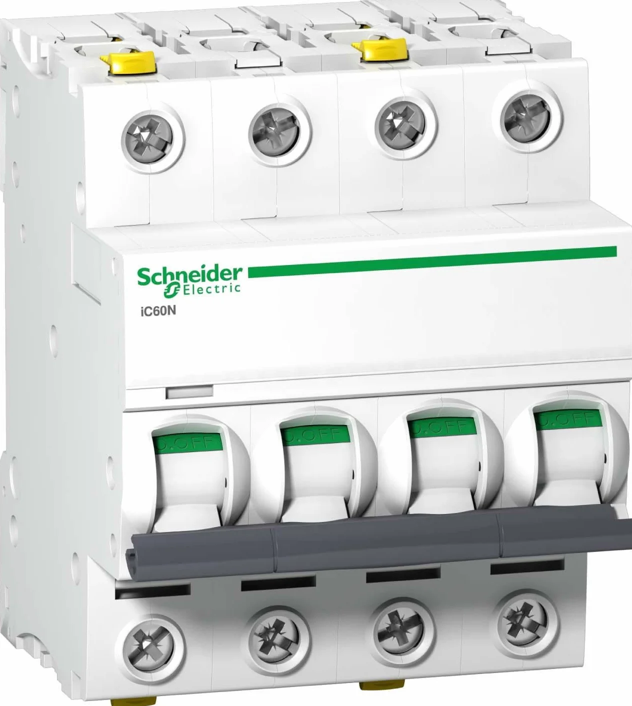 Schneider Electric iC60N MCB Disjoncteur Type C 4 pôles 20 A 440 V Capacité de Coupure 6 kA Acti 9