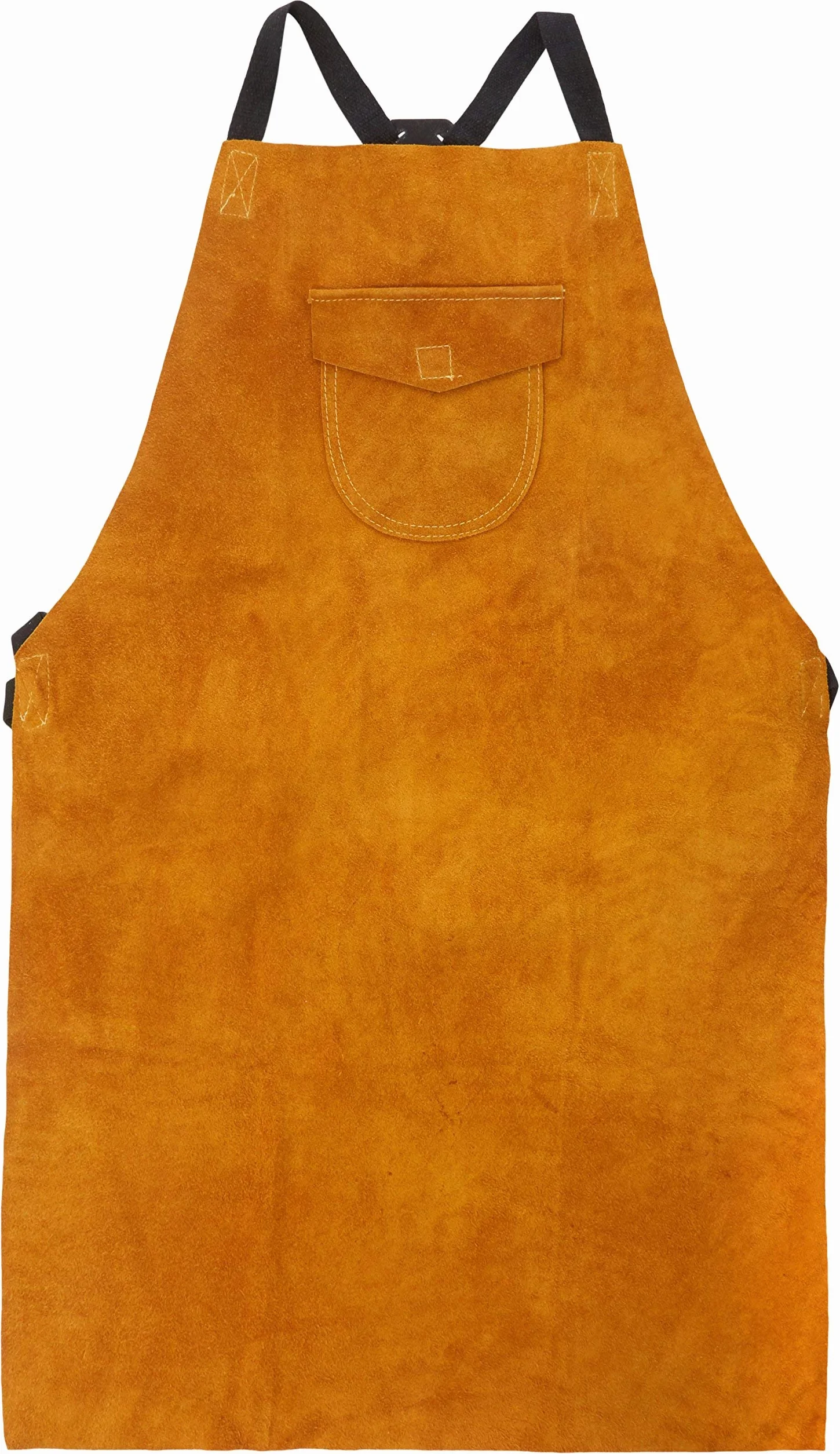 Portwest Leather Welding Apron, Size: One Size, Colour: Tan, SW10TAR