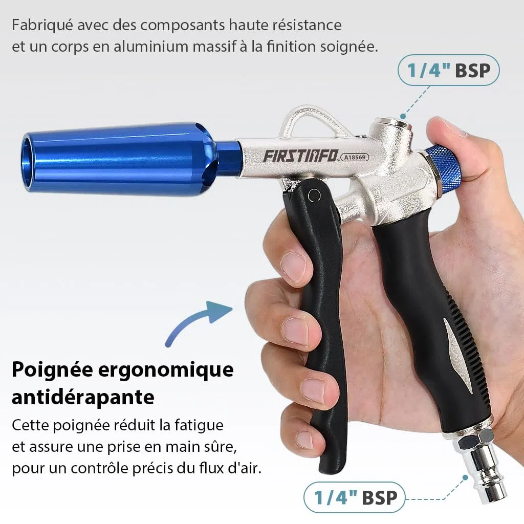 FIRSTINFO Soufflette Air Comprimé Windstorm Haut Débit A18569EU