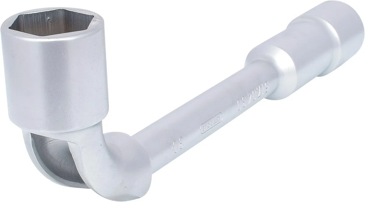 KS Tools - 517.0430 - Clé à pipe débouchée - 30 mm - 6 pans - Finition chromée - Chrome vanadium
