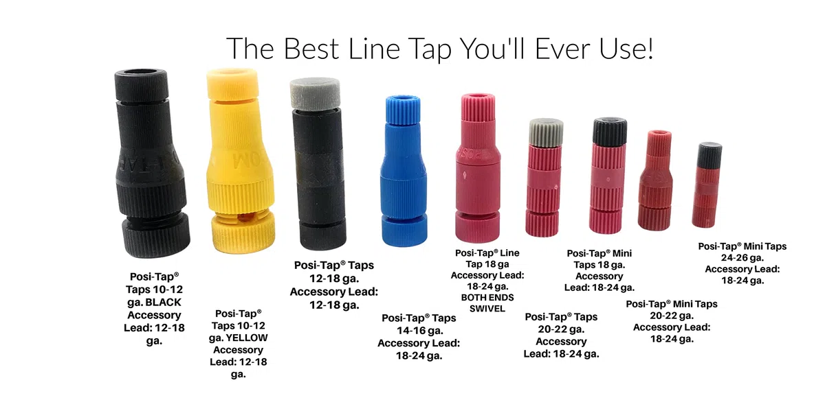 Posi Tap Mini 24-26 ga. Lot de 6 robinets Posi The Best Line Tap You Ever Use (Choisissez votre taille et quantité) (6 robinets, 24-26)