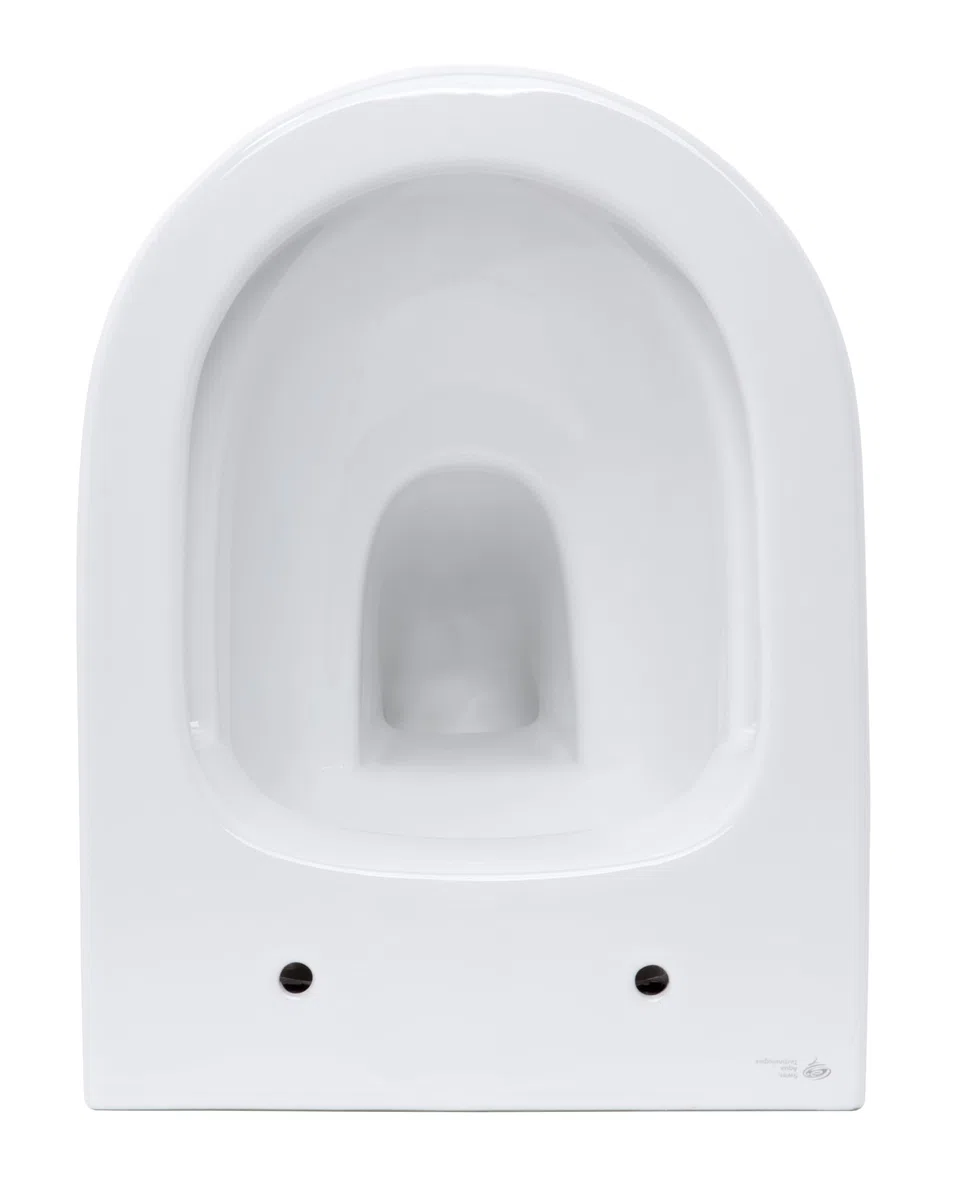 Swiss Aqua Technologies | WC Suspendu Infinitio Sans Bride | Fixations Invisibles et Abattant Frein de Chute Infinitiorimless | Céramique Blanche