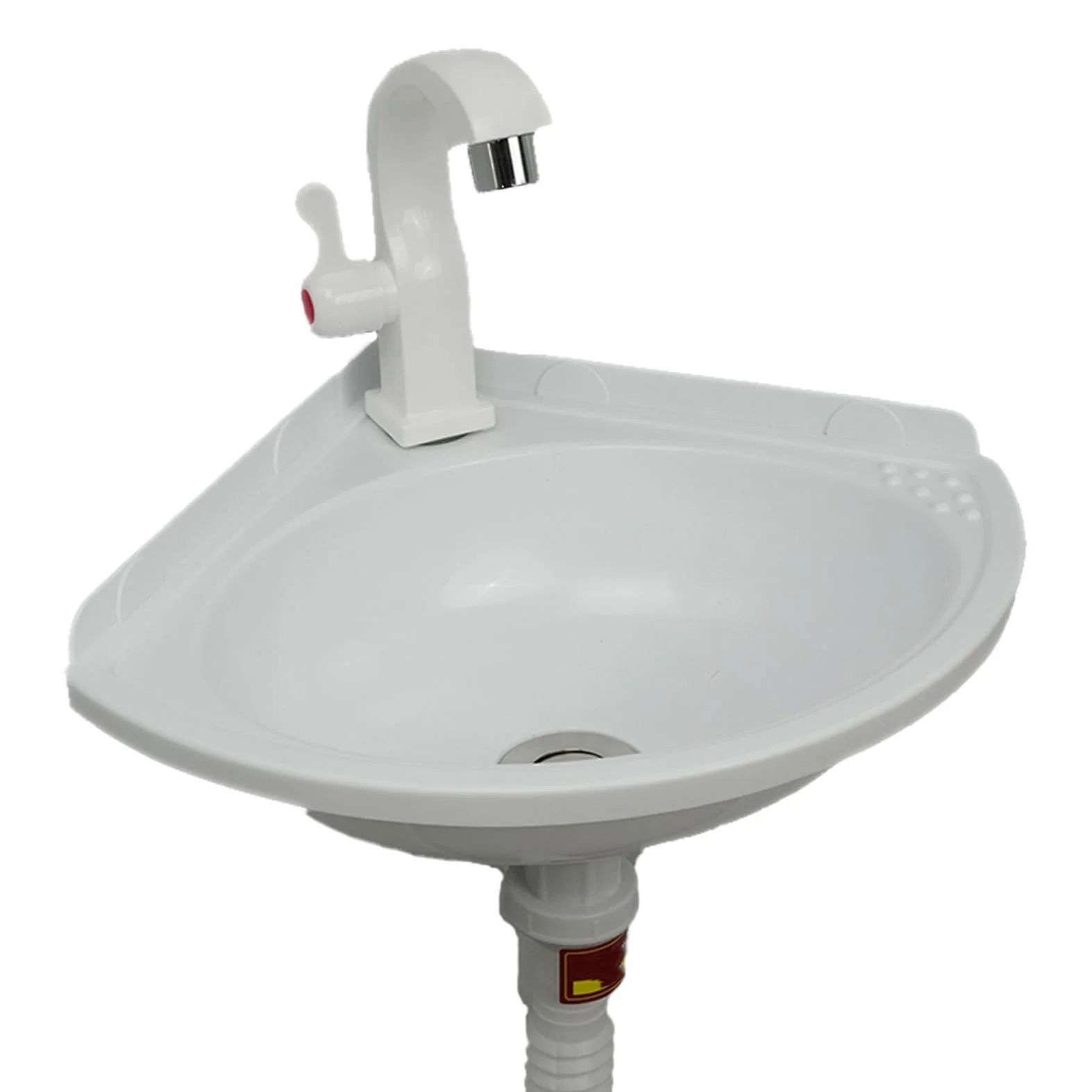 Lavabo coloré en plastique Petit lavabo d'angle pour lavage des mains, Lavabo mural en plastique, Mini lavabo, Lavabo de camping-car Évier pour jardin camping cave