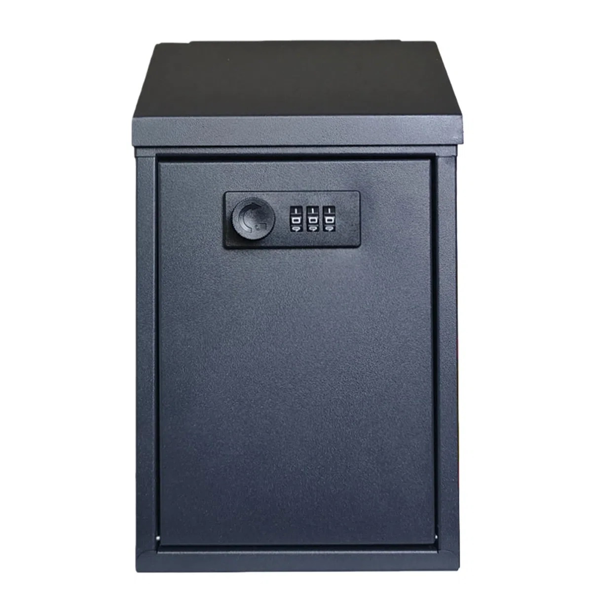 Boîte aux Lettres en Métal, 150x82x255mm Boîte aux Lettres Murale Verrouillable, Boîte aux lettres Murale en Acier, boîte aux Lettres Noire avec Serrure Combinaison pour Utilisation Bureau Maison Noir