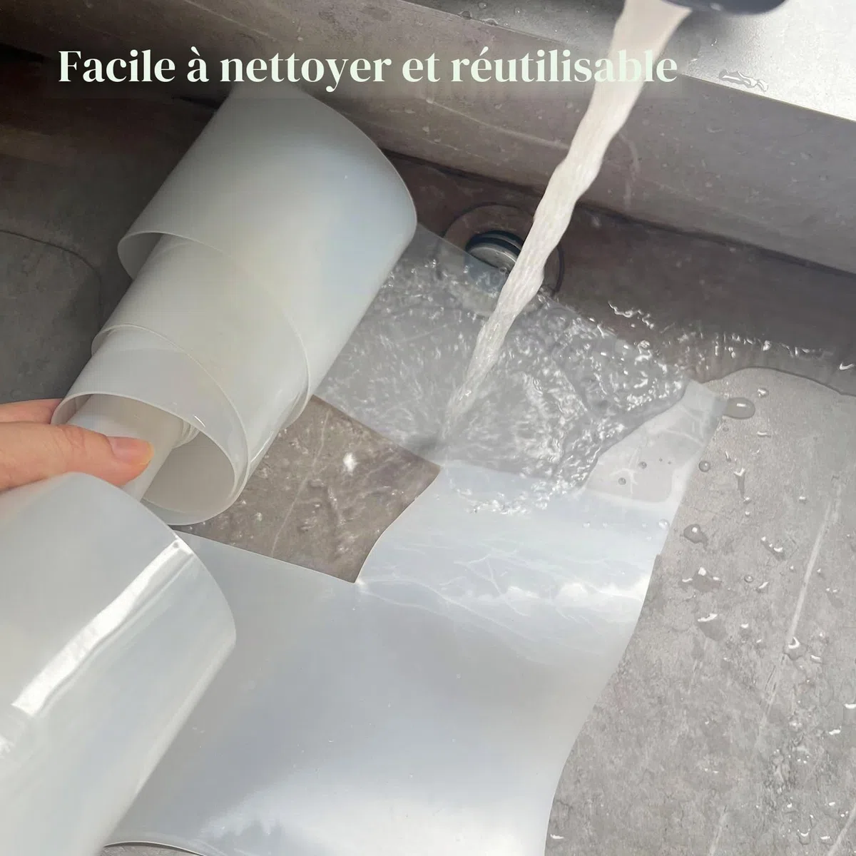 Lot de 2 pochoirs en silicone pliables et réutilisables pour peindre les lignes de stationnement et de trottoir pour pavage en béton asphalte, 10 x 274,3 cm