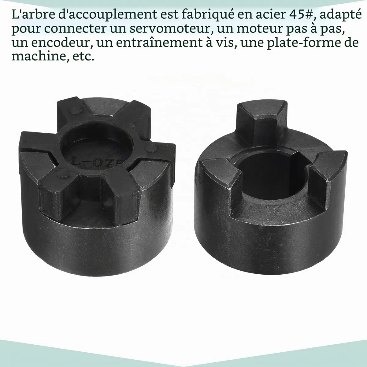 sourcing map Flexible Accouplement Arbre 19mm à 20mm 51mm x 44mm Moteur Coupleur Joint