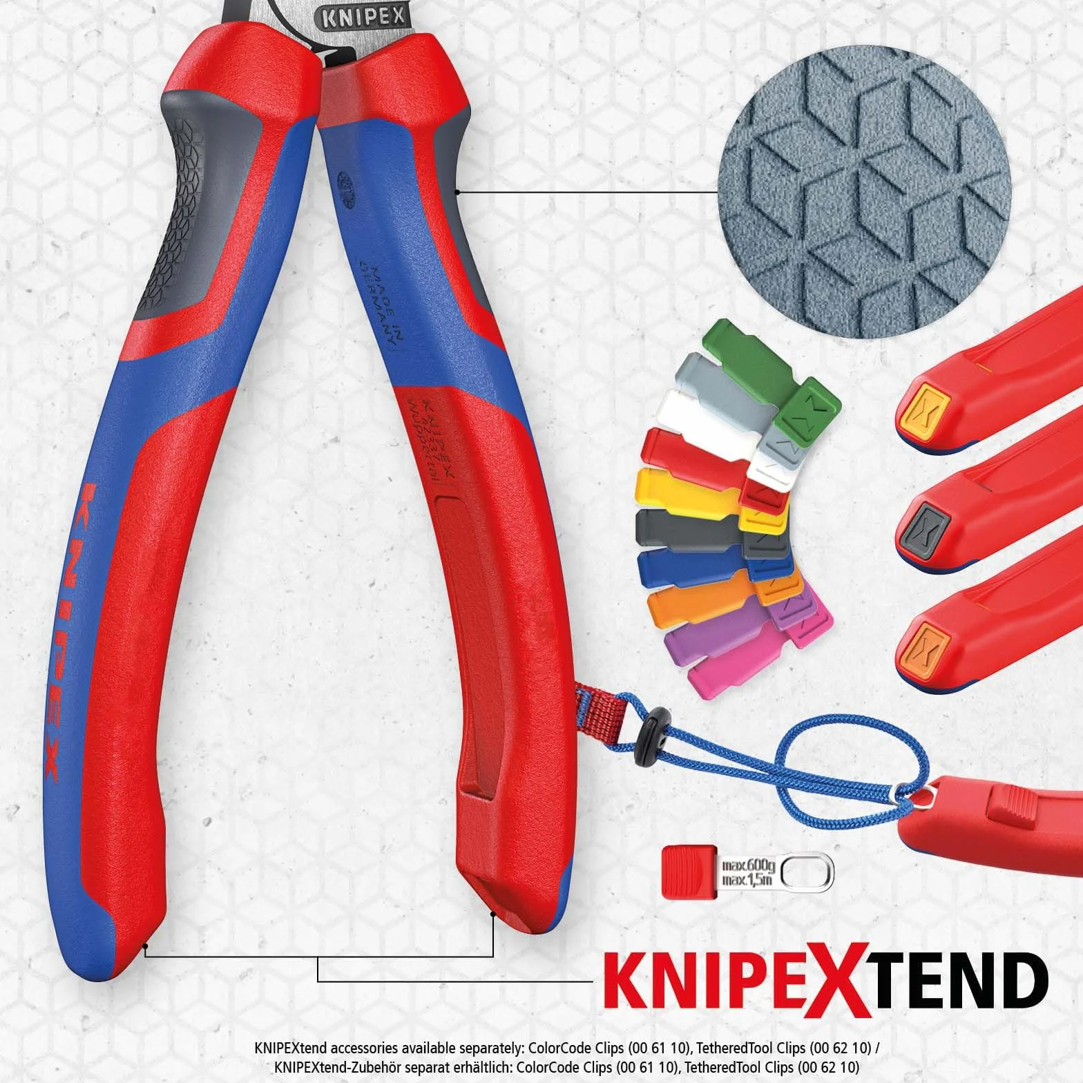 Knipex Coupe-câbles avec poignées comfortables 165 mm, 95 12 165