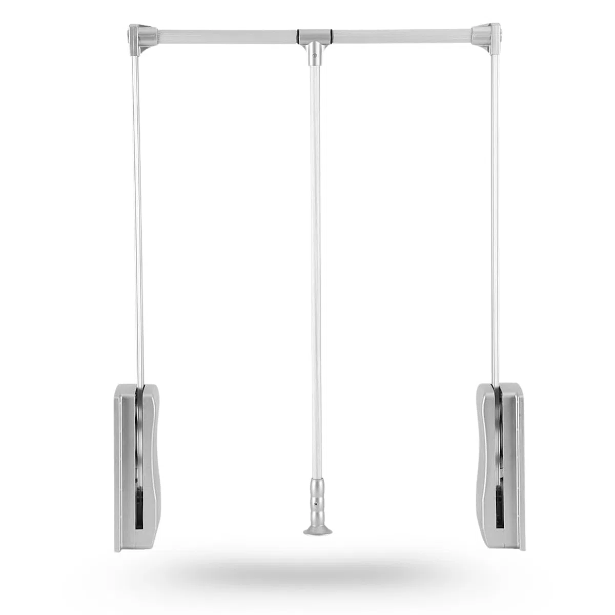 EVO - Barre de penderie escamotable, tringle relevable, penderie rabattable pour armoire 89 à 121 cm Barre porte-manteau réglable pour placard