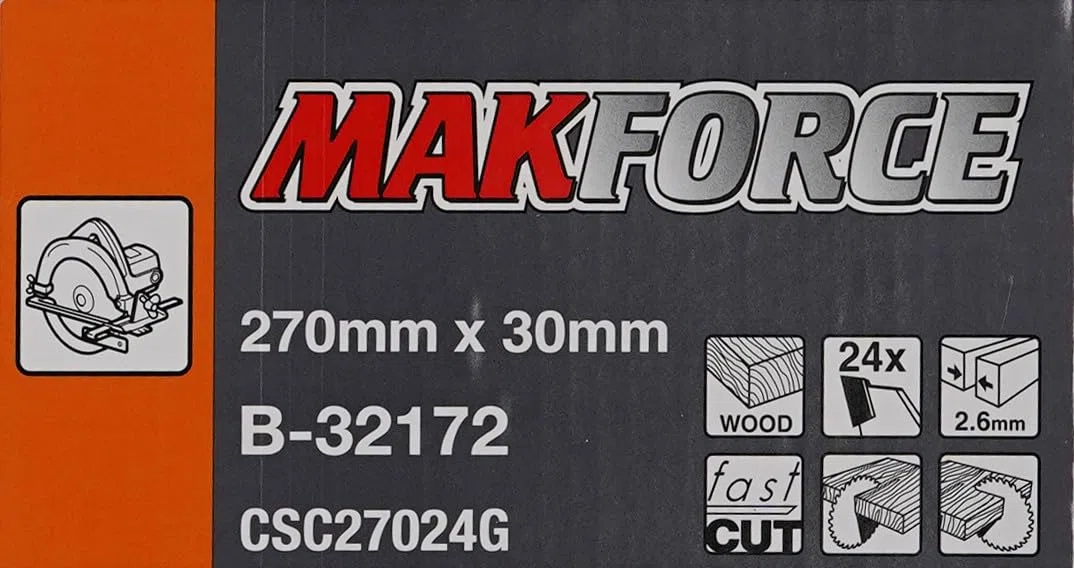 Lame carbure Bois ''MakForce'' scies circulaires Ø270 mm 30x24D - MAKITA B-32172