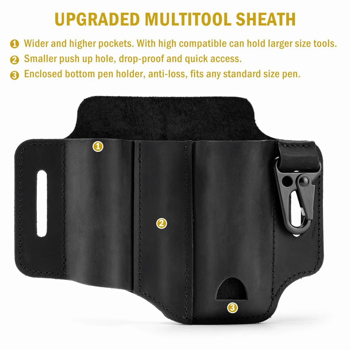 VIPERADE PJ29 EDC Gaine en Cuir, Multi-Outils et Étui à Outils