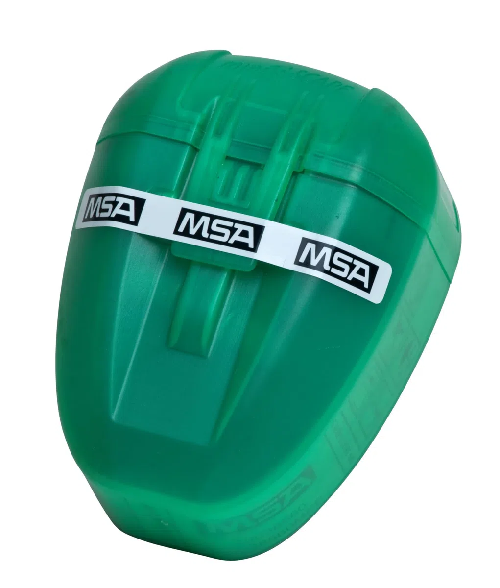 MSA MiniScape | Appareil d'évacuation filtrant avec embout buccal et pince-nez | Masque respiratoire d'évacuation d'urgence | DIN 58647 ABEK | Filtre TabTec | Tient dans votre poche