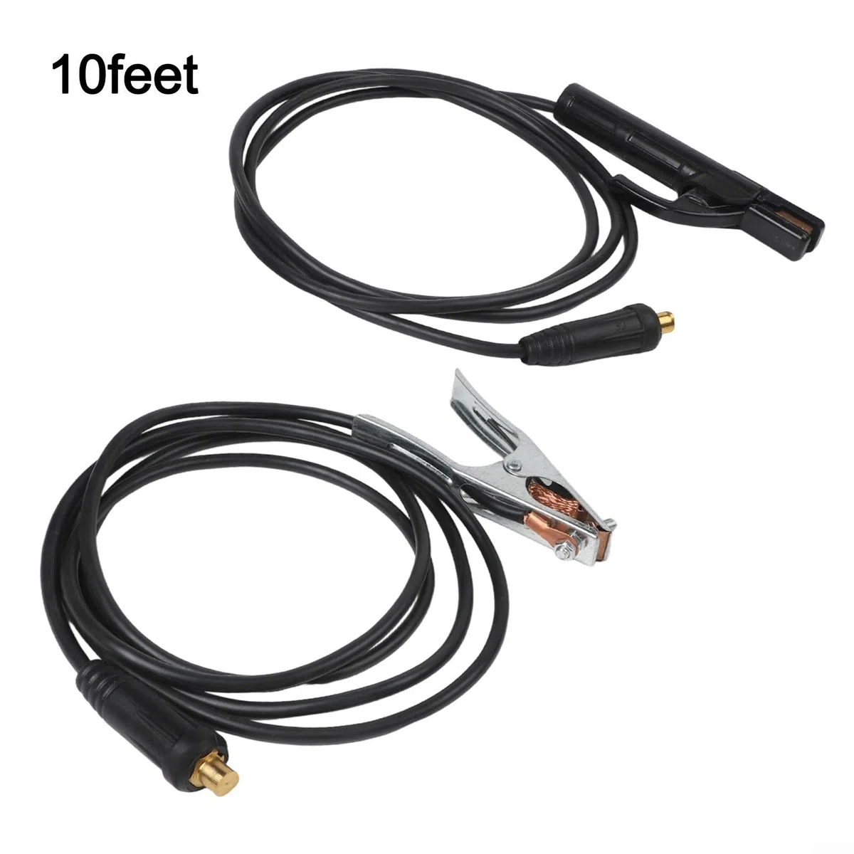 300 A Pince de masse Câble de soudage pour poste à souder MMA Inverter Cuivre/ABS Résistant à la chaleur isolé antidérapant pour construction navale minière Industrie (3 m)