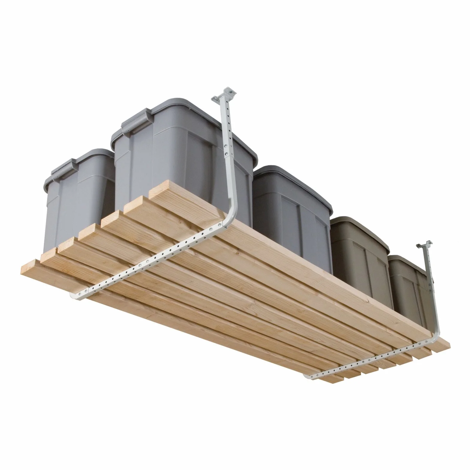 HyLoft 80842-10 Kit de support de rangement réglable de plafond pour garage Blanc 83,8 x 86,4 cm