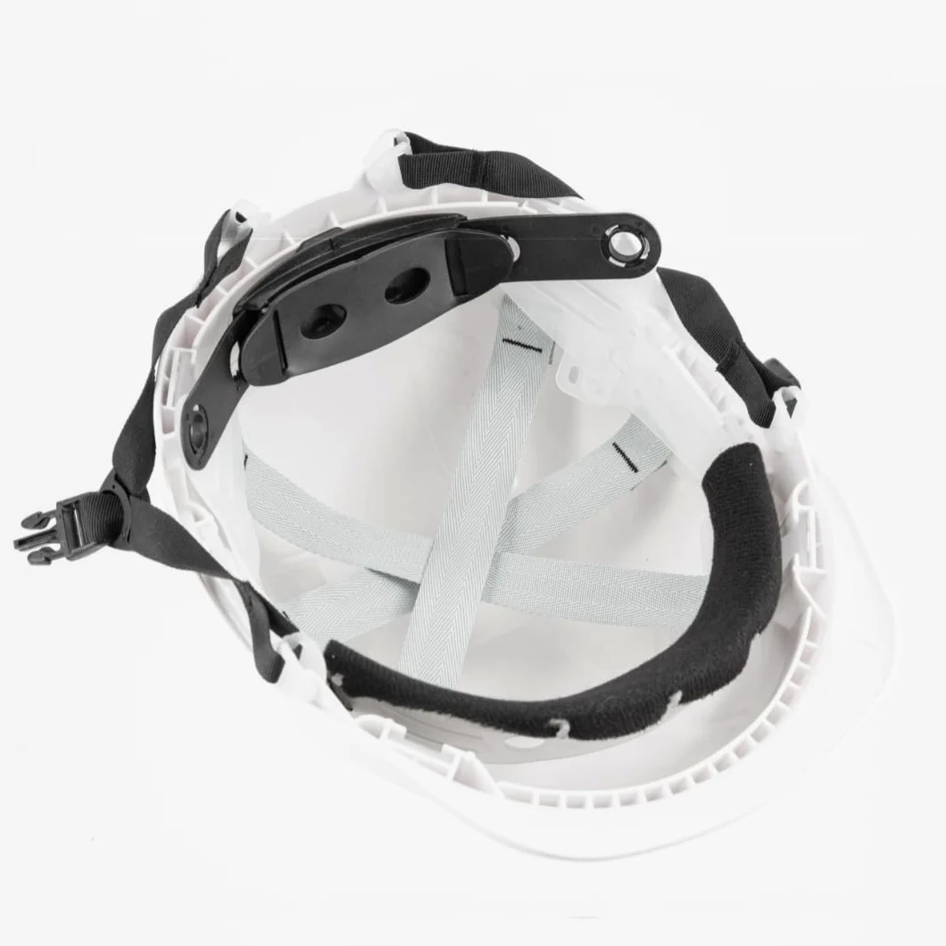 HÖGERT TECHNIK Casque de protection, casque de chantier en ABS, EN 397, système à cliquet, ventilation, mentonnière, casque de travail pour chantier et industrie, casque de sécurité réglable