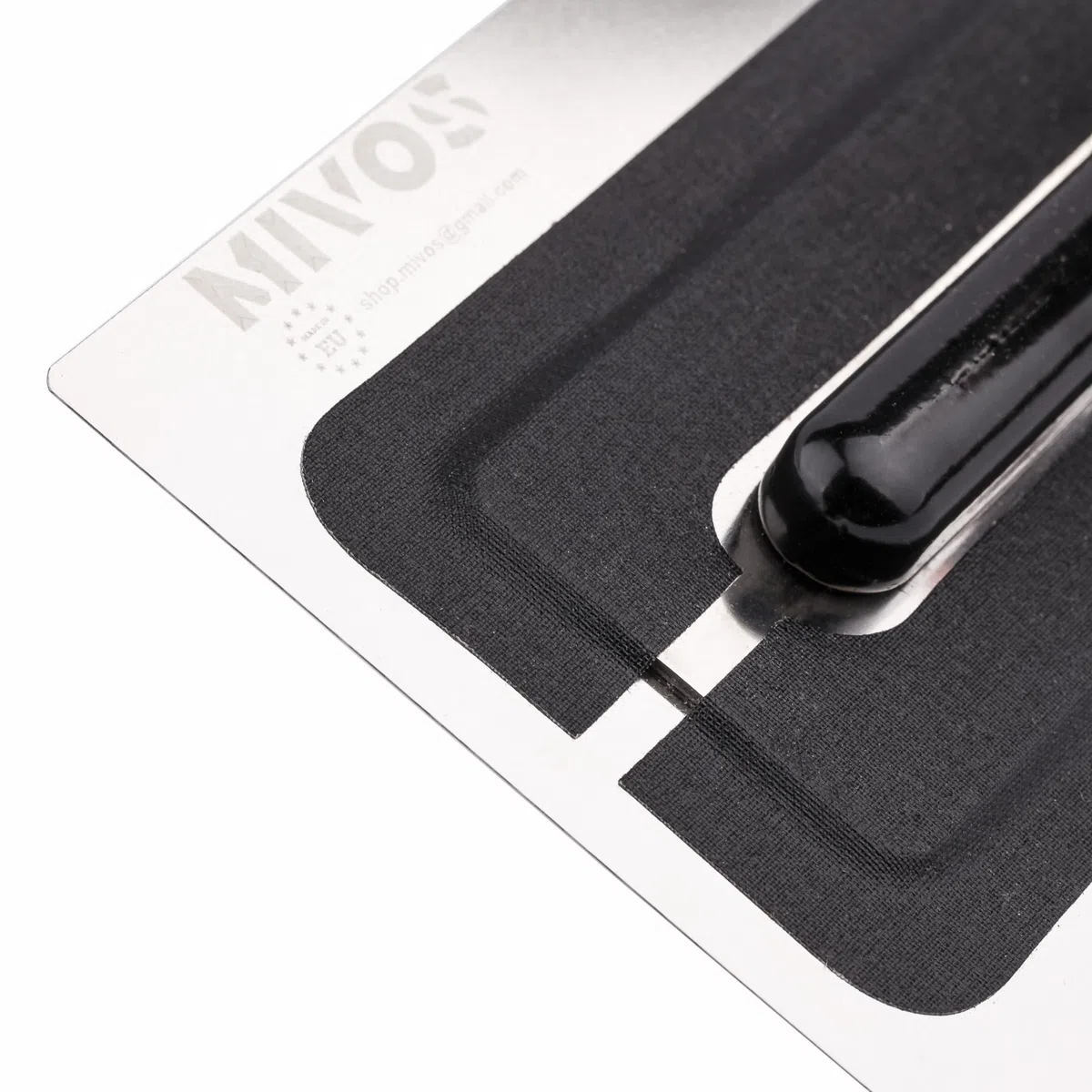 MIVOS Pelle à enduire Premium en acier inoxydable de haute qualité 280x110mm - Spatule pour enduit professionnel - Lisseuse - Outil de cloison sèche - Poignée ergonomique et antidérapante - FABRIQUÉ