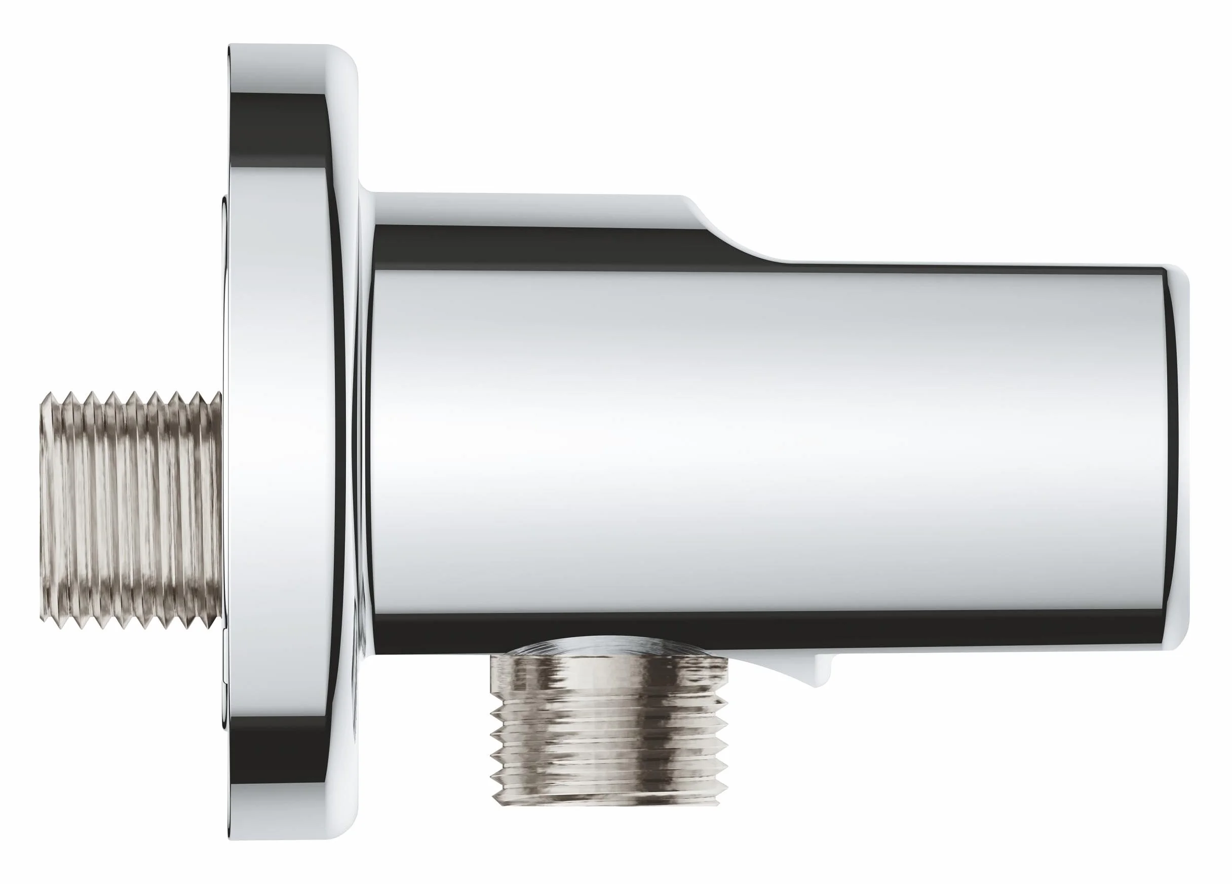 GROHE Vitalio Universal Coude à Encastrer avec Support Mural pour Douchette, Raccord fileté 1/2", Chromé, 26962001