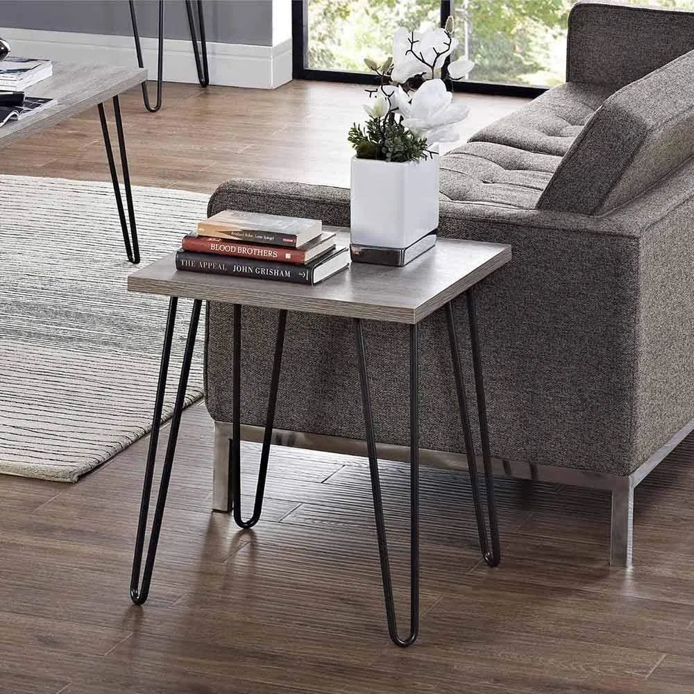 WINSOON 4pcs 40cm DIY Pieds de Table en Métal, Hairpin Legs, Diamètre 9 mm Pieds de Meuble pour Table Basse,Table de Salle à Manger