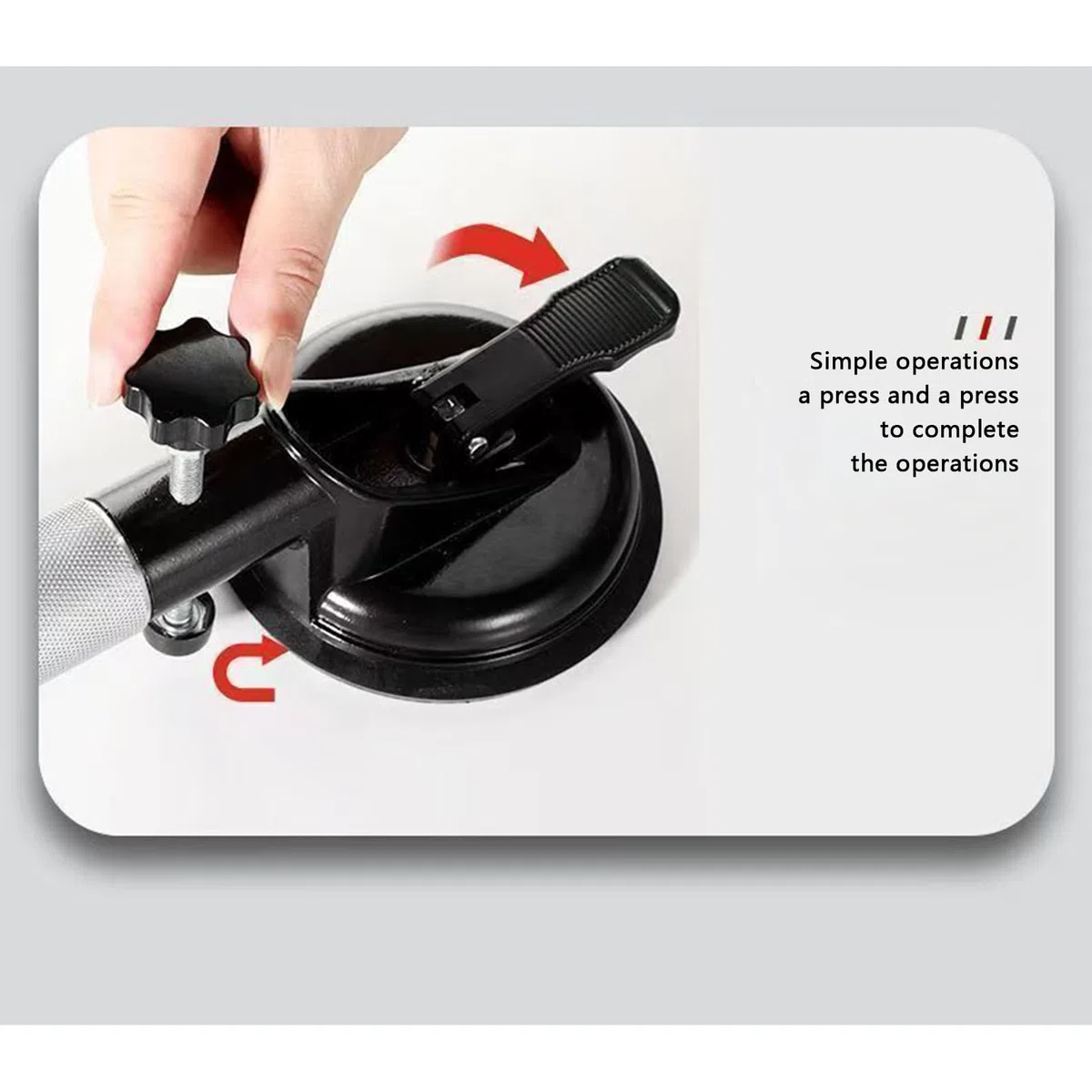 Pince d'alignement pour plan de travail, tendeur d' pour carrelage avec ventouse sous vide - Gobelet pour joint articulé et nivellement - Ventouse de sol - Gobelet - Plan de travail pour