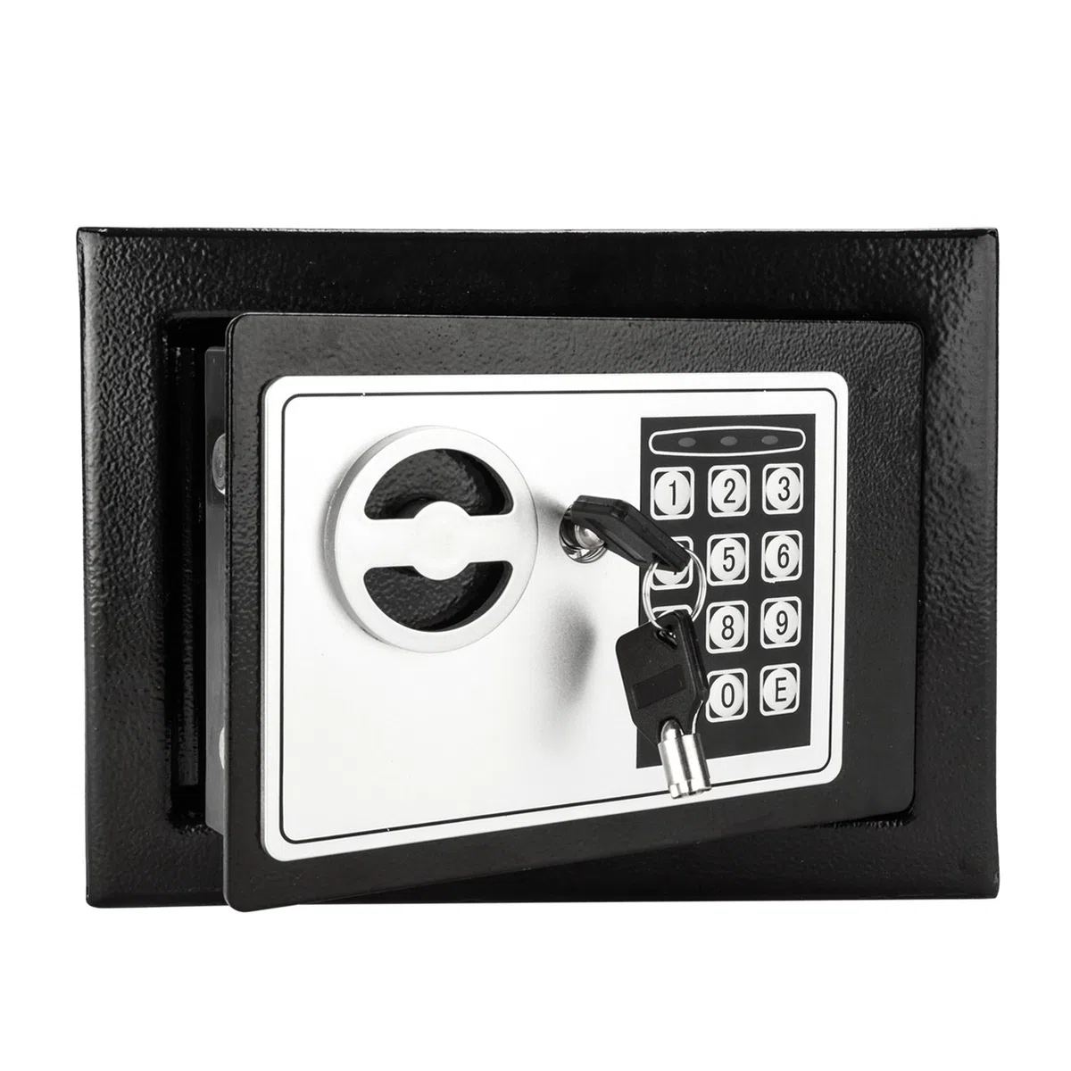 Alightup Coffre Fort Coffre-Fort électronique de Luxe à Verrouillage | numérique Home Office Hotel Business Jewelry Gun Cash Use Storage Money Gris avec Code/2 Clés - 4,8L (23 x 17 x 17 cm)