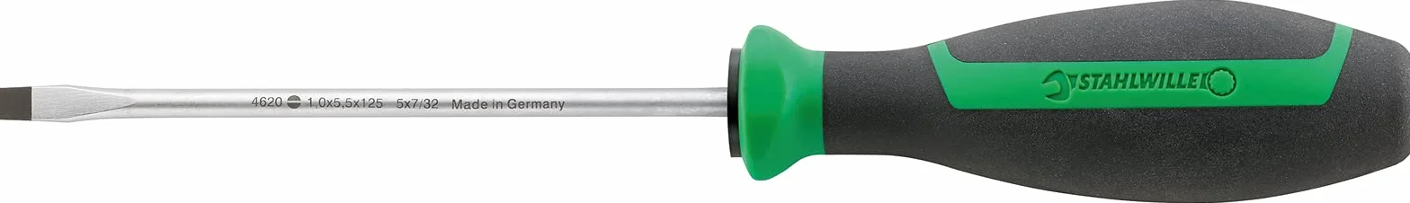 STAHLWILLE 4687 4687 L DRALL+ Jeu de 5 tournevis pour vis à tête plate et cruciforme (PH) Fabriqué en Allemagne