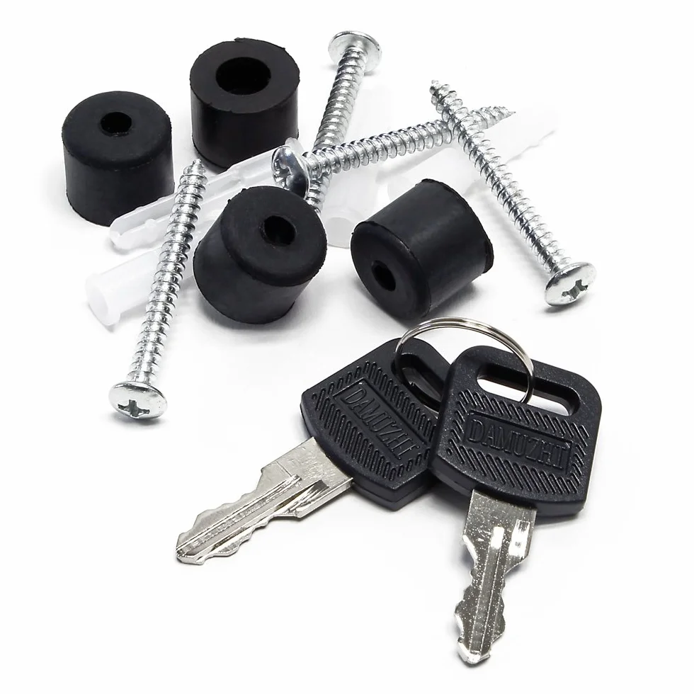 Wiltec Kit Boîte aux Lettres V17 avec Pied de Support, Verrouillable, Gris Anthracite, Acier galvanisé, 375 x 108 x 330 mm, avec Porte-nom