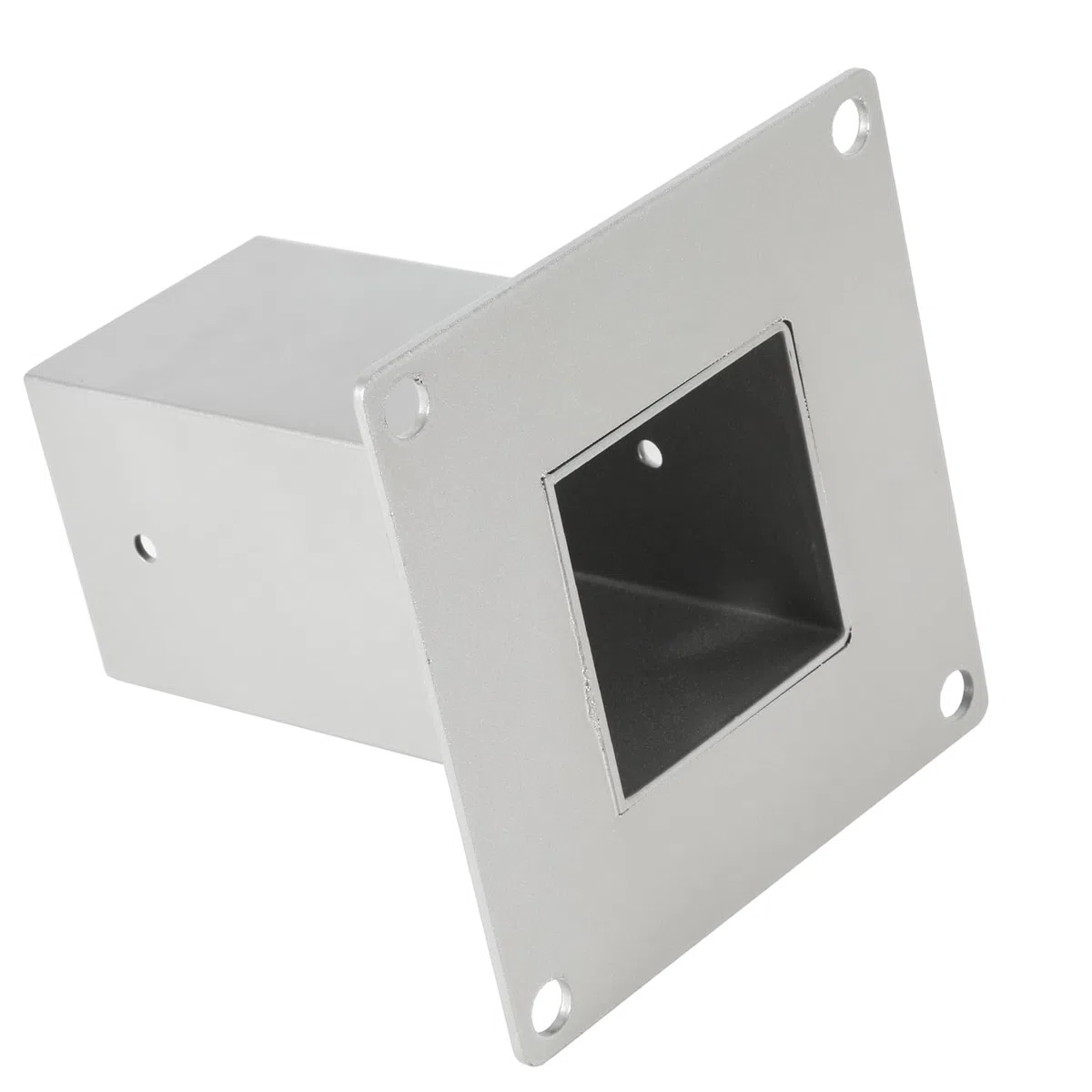 Eulenke Support de poteau avec douille à visser - Convient pour poteaux en bois carrés de 80 x 80 mm - Ancre de qualité supérieure - Galvanisé à chaud - Argenté