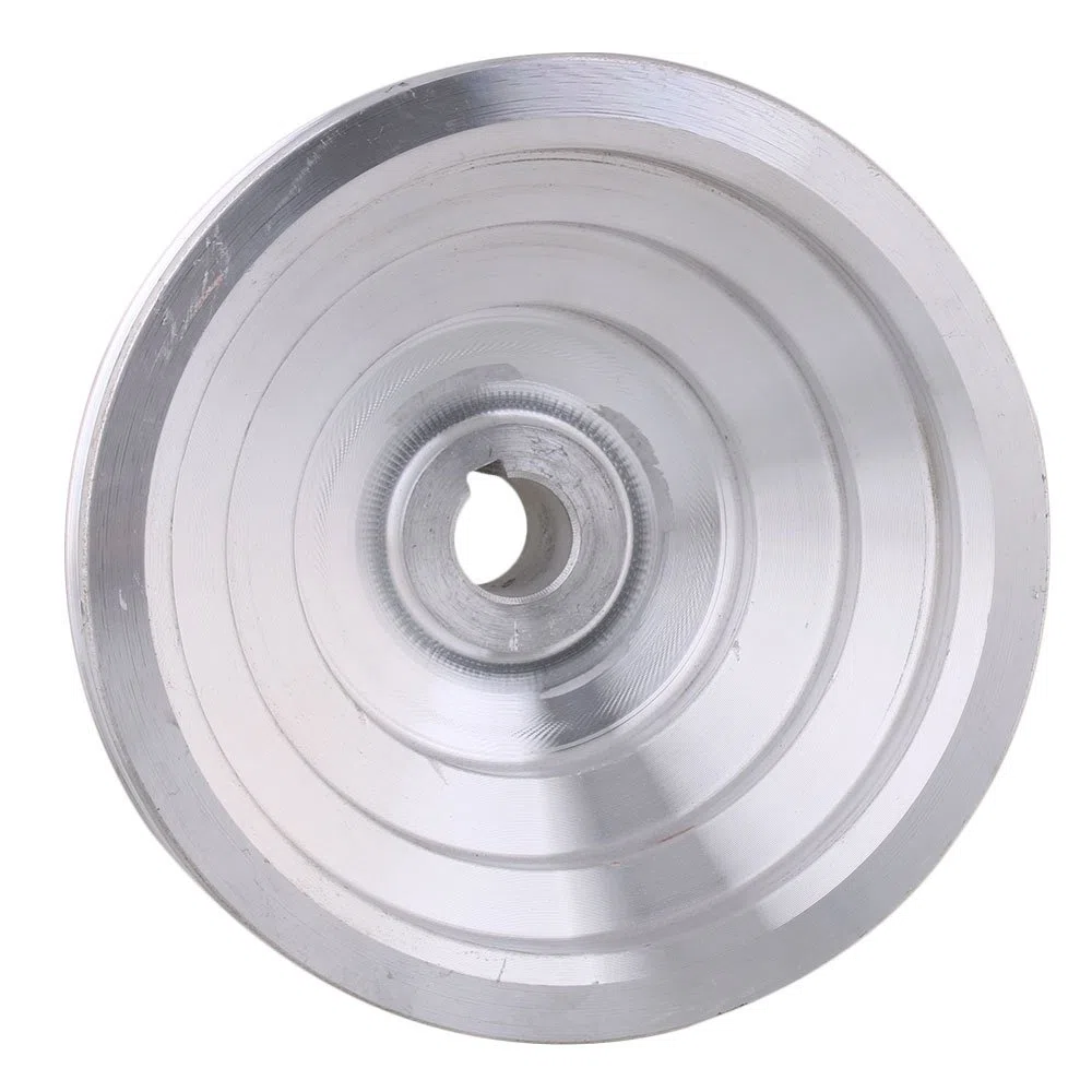 Poulie en aluminium 5 niveaux - 19 mm de diamètre intérieur, 54 à 150 mm de diamètre extérieur, 12,7 mm de largeur - pour courroie de distribution trapézoïdale type A