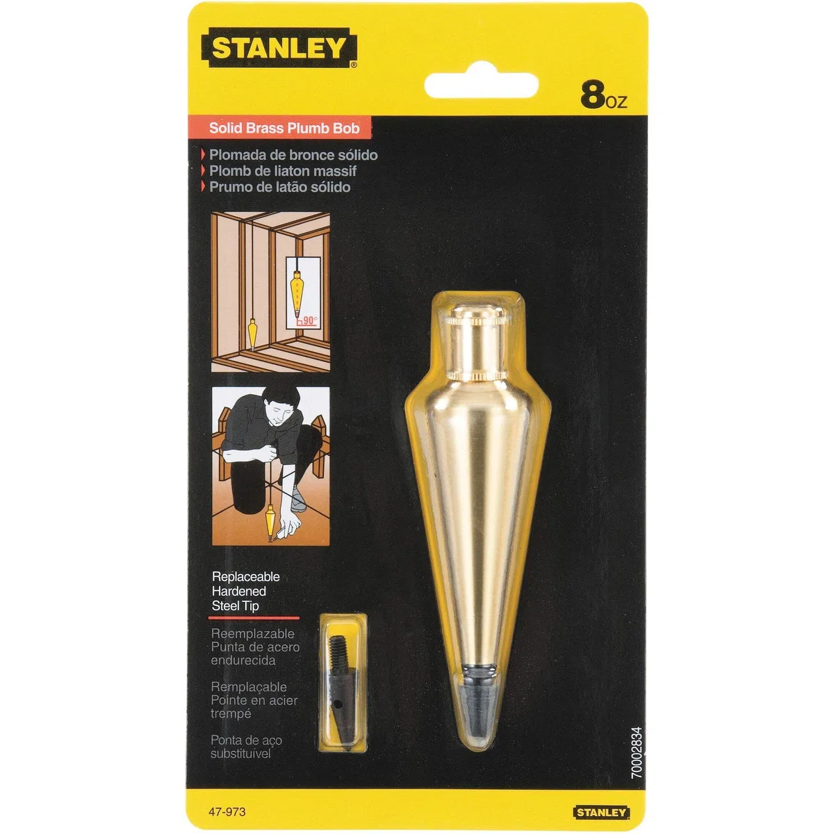 Stanley 47-973 Bob à plomb 226,8 g